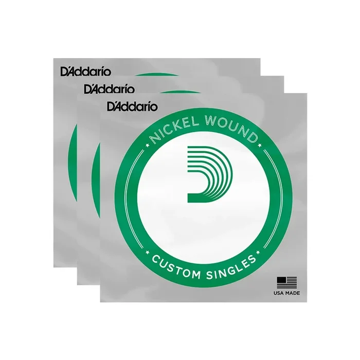 D’Addario Nickel Wound Single String 049 3 Pack Bundle