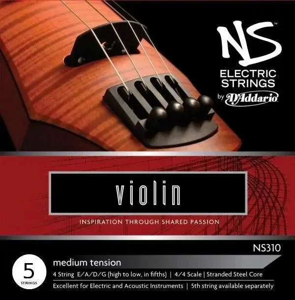 D’Addario NS Electric 5-string violin string set