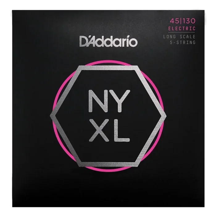 D’addario Nyxl 45-130 Long Scale Light 5-string Bass Guitar Strings