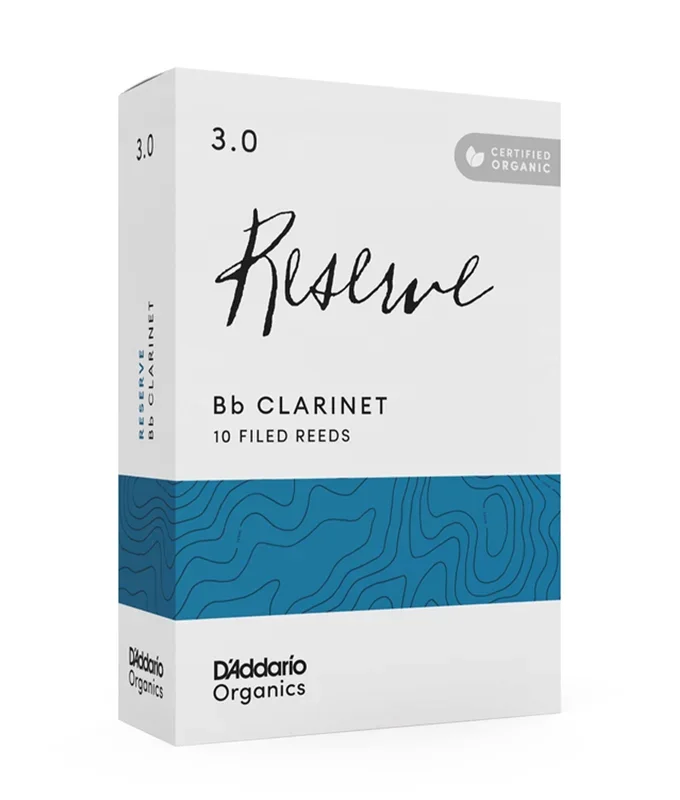 D’Addario Organic Reserve 3 Bb Clarinet Reeds – Box of 10