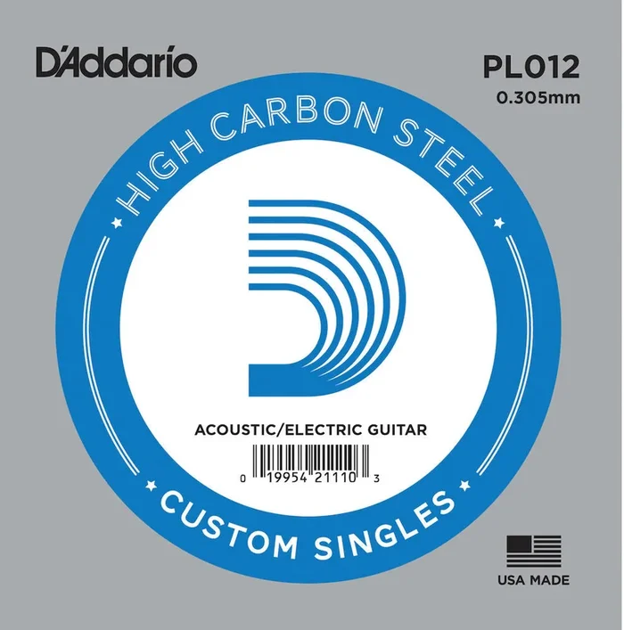 D’Addario PL012 Plain Steel Guitar Single String .012