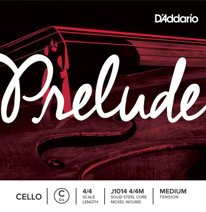 D’Addario Prelude Cello Single C String, 4/4 Scale, Medium Tension
