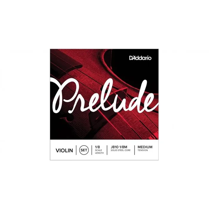 D’Addario Prelude Violin String Set | 1/8 Scale | Medium Tension
