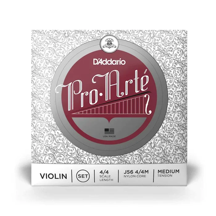 D’ADDARIO PRO ARTÉ JUEGO DE CUERDAS PARA VIOLÍN DE NÚCLEO DE NYLON 4/4 TENSIÓN MEDIA