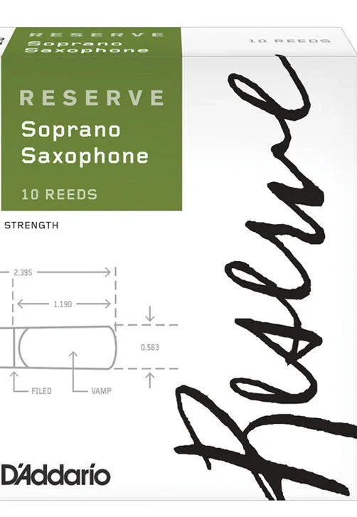 D’Addario Reserve Soprano Saxophoneophone Reeds, Strength 4.5, 10-pack