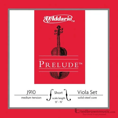 D’Addario Strings Prelude Viola Set Under 15″ J910SM