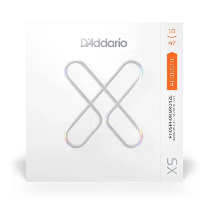 D’Addario XS Phosphor Bronze Extra Light 10-47 Gauge Acoustic Guitar Strings