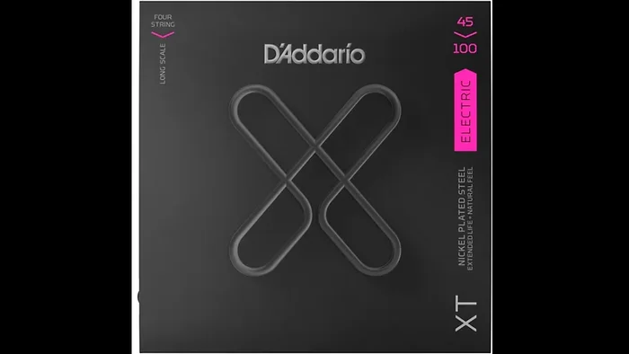 D’Addario XT Electric Bass Coated Nickel, Regular Light Long Scale 45-100