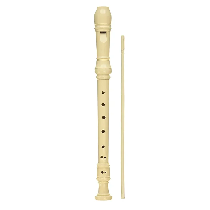 D’Luca Student 3 Piece Recorder Flute Ivory