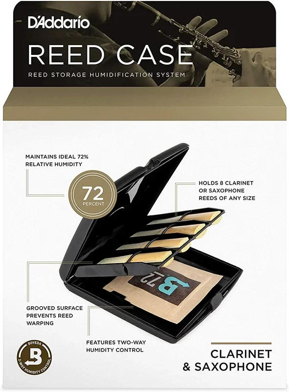 D’Addario Multi-Instrument Reed Storage Case with Humidity Control Pack
