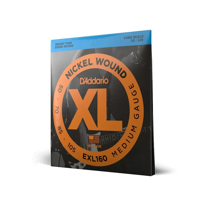 D’Addario XL Nickel Bass Strings (50-105) – Medium Long Scale