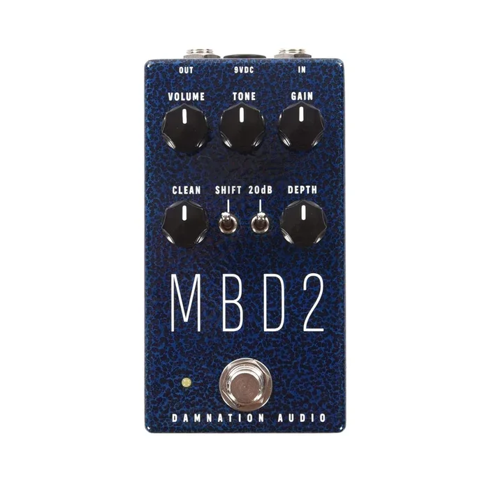 Damnation Audio MBD-2 MOSFET Bass Distortion Blue Hammertone