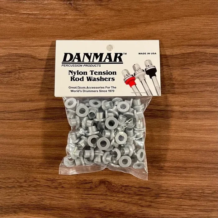 Danmar 100 Pack Nylon Tension Rod Washers Silver
