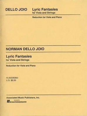 Dello Joio, Norman: Lyric Fantasies (Viola & Piano)