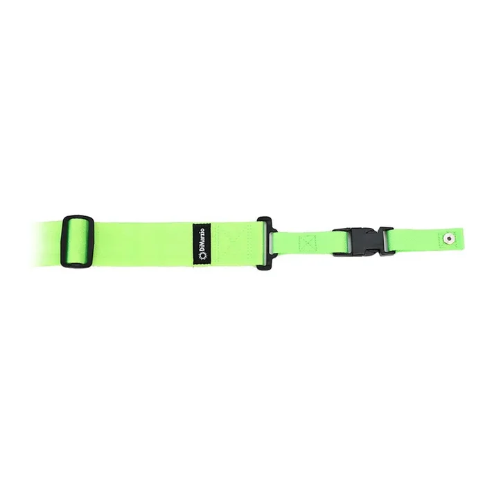 Dimarzio Nylon Cliplock Neon Guitar Strap Green