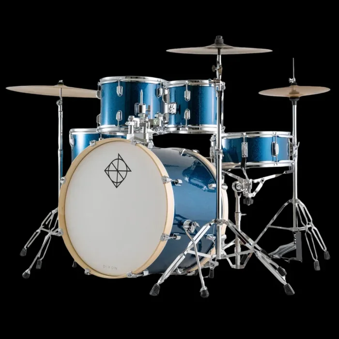 Dixon Spark 5-pc Complete Drum Kit – Ocean Blue Sparkle