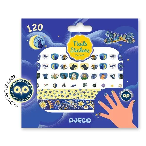 Djeco moonlight reflections nail stickers