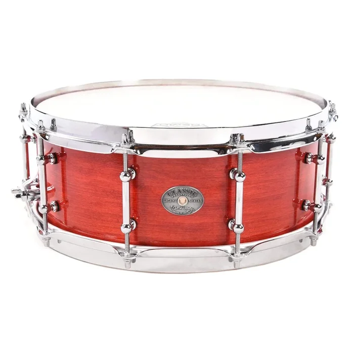 Doc Sweeney 5.5×14 Classic Series Solid Shell Maple Snare Drum Hand Rubbed Red Oil
