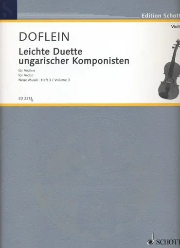 Doflein (editor): Easy Duets from Hungarian Composers (2 violins)