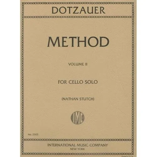 Dotzauer, F. (Stutch): Cello Method Vol.2