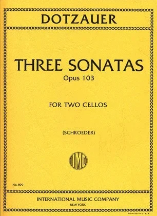Dotzauer, Friedrich (Alwin Schroeder): Three Sonatas op.103 (2 cellos) IMC