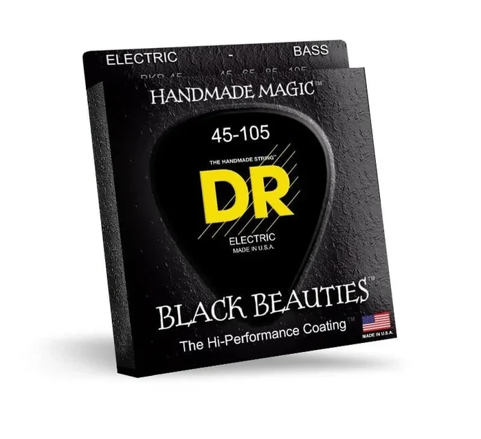 DR Black Beauties 45-105 Medium Coated Bass Strings