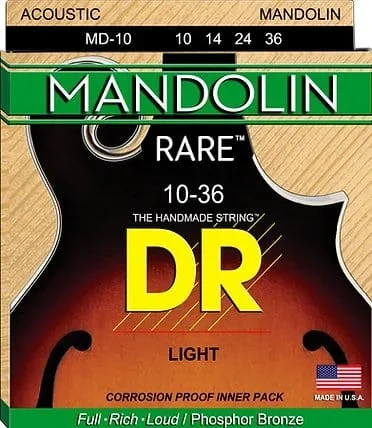DR Rare Mandolin (10-36) Light Gauge Set