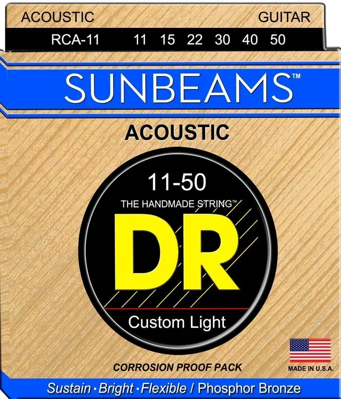 DR Strings RCA-11 Sunbeam Acoustic Medium Lite 11-50