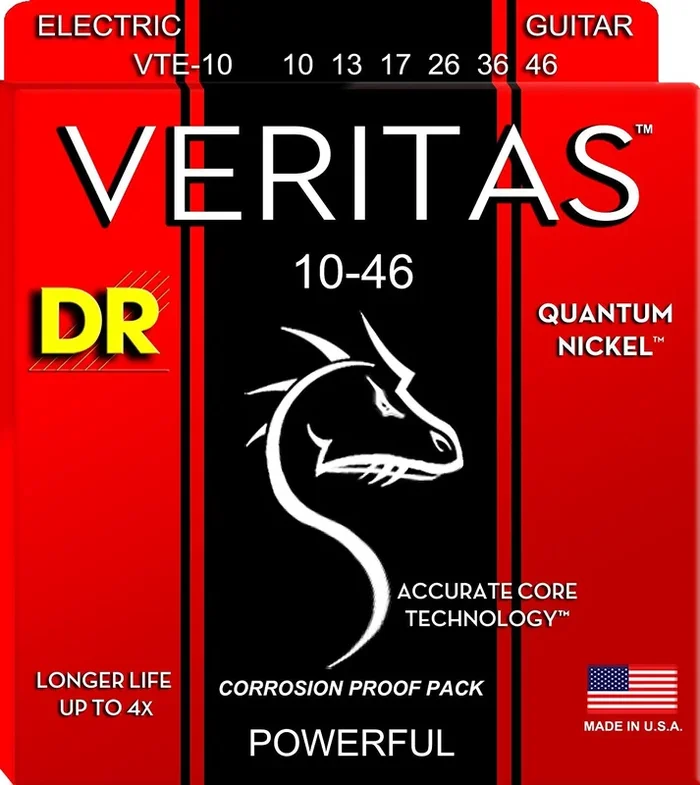DR Strings VTE-10 VERITAS Electric Guitar String 10-46