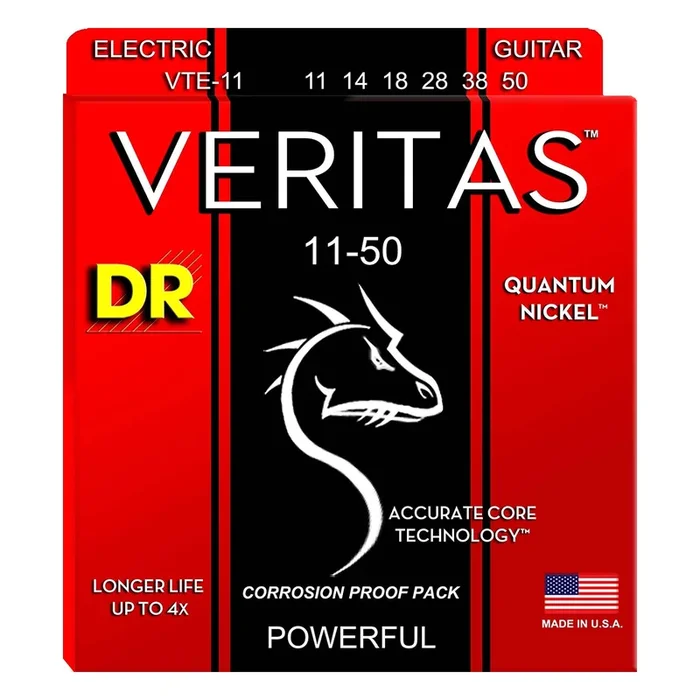 DR Strings VTE-11 VERITAS Electric Guitar String 11-50