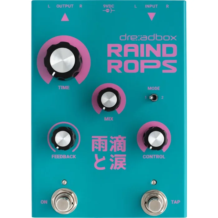 Dreadbox Raindrops Delay, Pitch Shifter & Reverb Effects Pedal