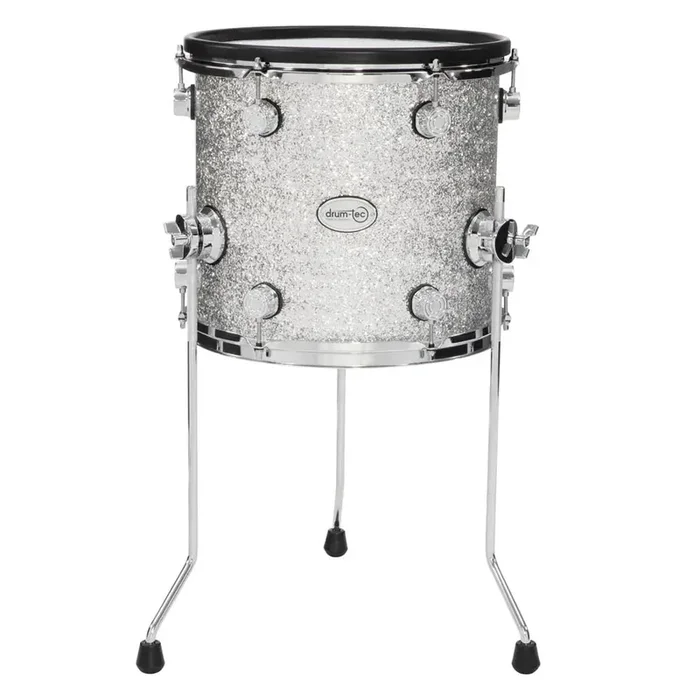 Drum-Tec Diabolo 3 E-Floor Tom 13×12 Silver Sparkle