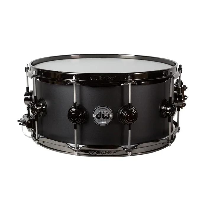 Drum Workshop 3mm Aluminum 6.5”x14” Black Powder Coated Snare Drum
