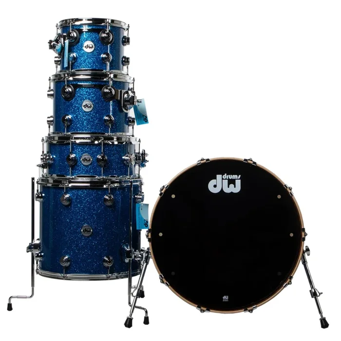 Drum Workshop Collectors Series 5-Piece Shell Kit – Ivory Chaos