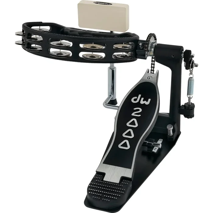 Drum Workshop DWCP2010T 2000-Series Single Pedal W/Tambourine