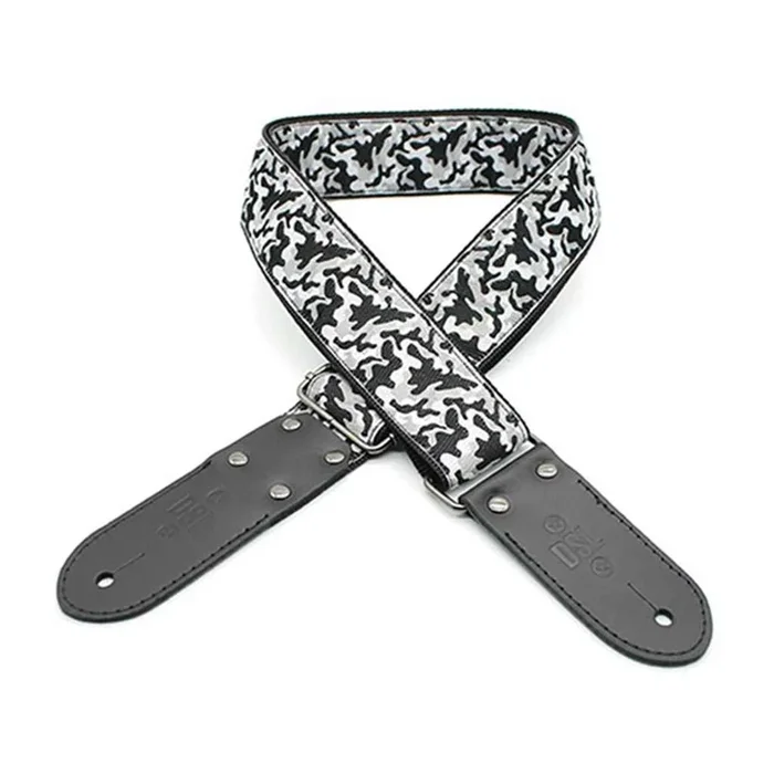 DSL Jacquard Weaving Guitar Strap – 2″ Camo Black