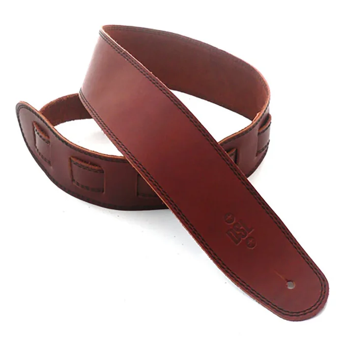 DSL SGE25-16-1 Strap 2.5″ Single Ply Maroon with Black Stitch