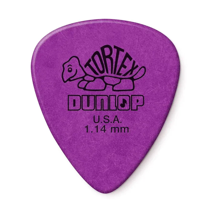 Dunlop 418P114 Tortex Standard Guitar Picks – 1.14mm Purple (12-pack) – 418P1.14
