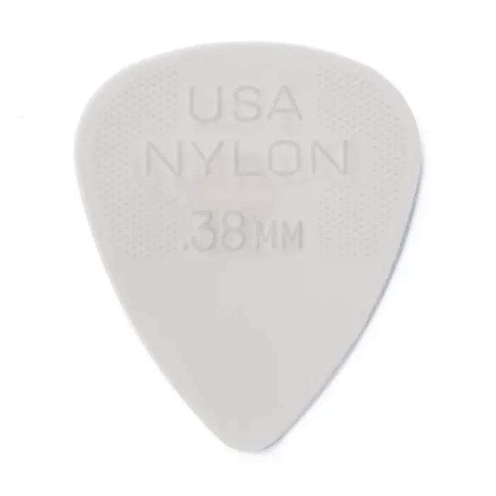 Dunlop Nylon Standard White .38mm Pick 12 Pack