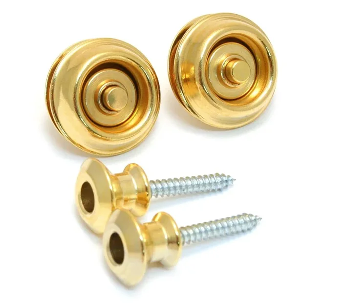 Dunlop SLS1034G Gold Straplok Dual Design