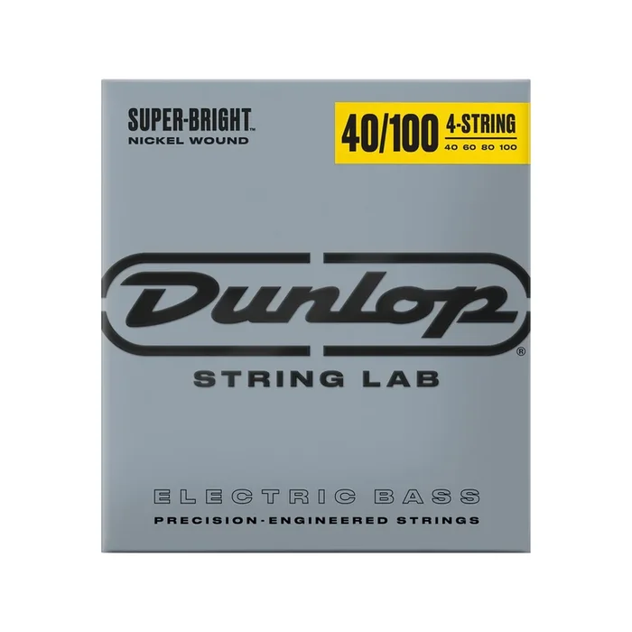 Dunlop Super Bright Nickel Wound Bass Strings Light 40-100