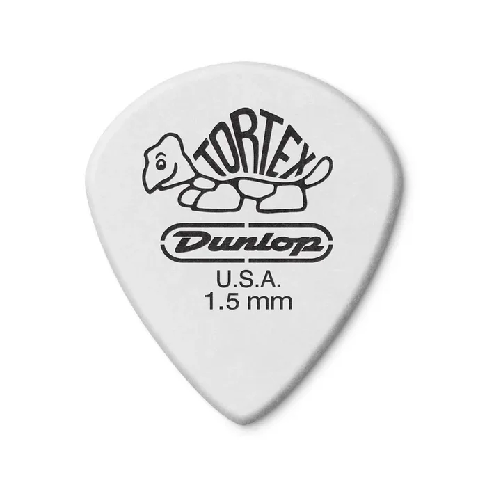 Dunlop Tortex 1.50mm Jazz III White 4 Pack (48) Bundle