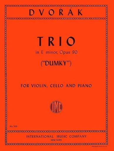 Dvorak, Antonin: Piano Trio in E minor Op. 90 “Dumky”(violin, Cello, Piano)