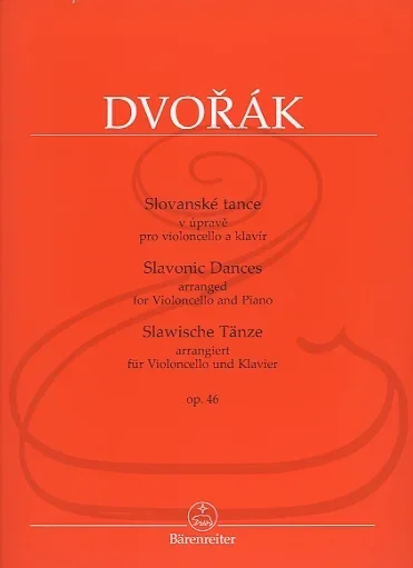 Dvorak (Jiri Gemrot): Slavonic Dances, Op.46 (cello & piano) Barenreiter