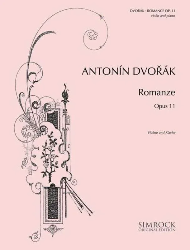 Dvorak, Romance in F Minor Op. 11 for Violin and Piano (Simrock)