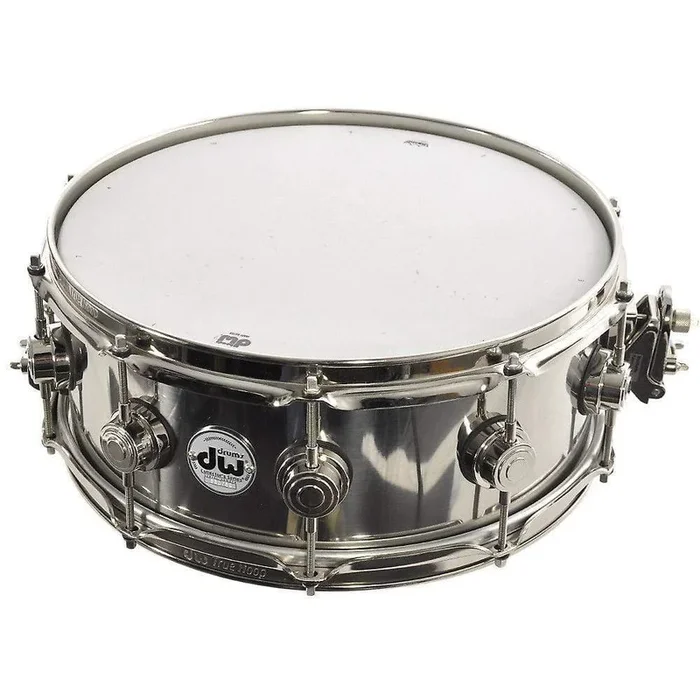 DW 5.5×14 1mm Stainless Steel Snare Drum w/Nickel Hdw