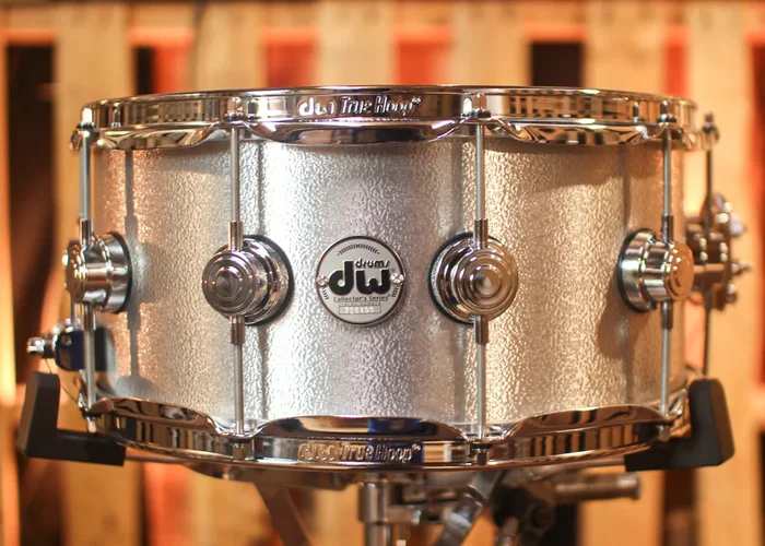 DW 6.5×14 Collector’s 3mm Wrinkle Coat Aluminum Snare Drum – DRVA6514SVC