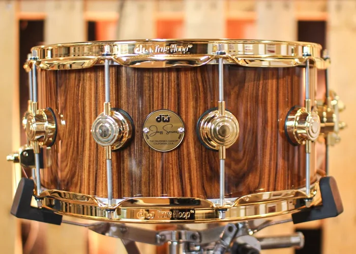 DW 6.5×14 Collector’s Jazz Cherry/Gum Santos Rosewood Snare Drum – SO#1344479