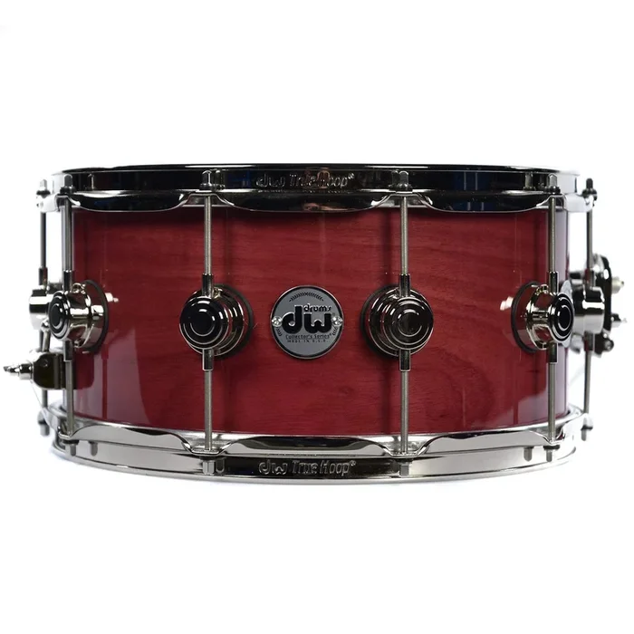 DW 6.5×14 Collector’s Purpleheart Lacquer Custom Snare Drum w/Nickel Hdw