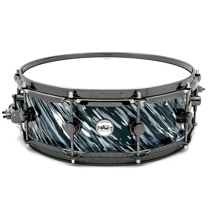 DW Collectors Maple/Purple Core Snare Drum 14×4.5 Twisted Black Oyster